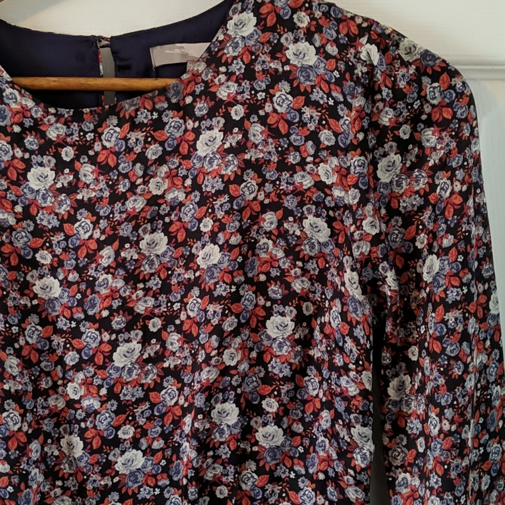 Floral fit and flare mini dress